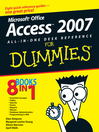 Cover image for Microsoft Office Access 2007 All-in-One Desk Reference For Dummies